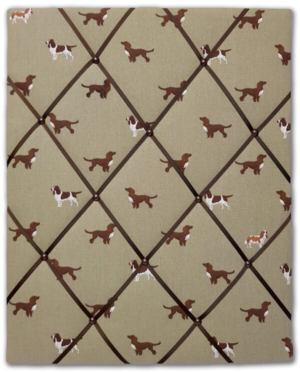 Spaniels Fabric Notice Board