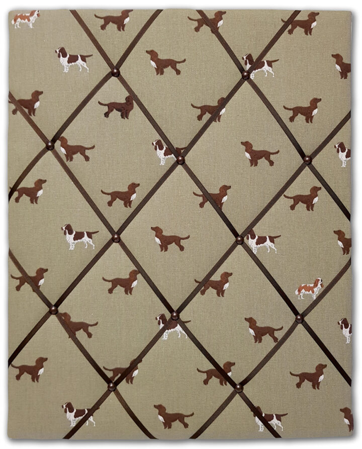 Spaniels Fabric Notice Board