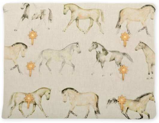 Horses fabric key board