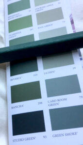 Green on Farrow & Ball paint chart